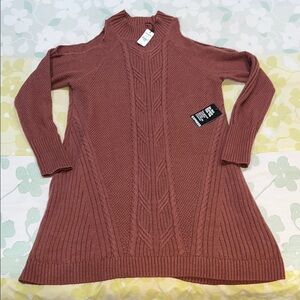 NWT Express Cold Shoulder Sweater Dress